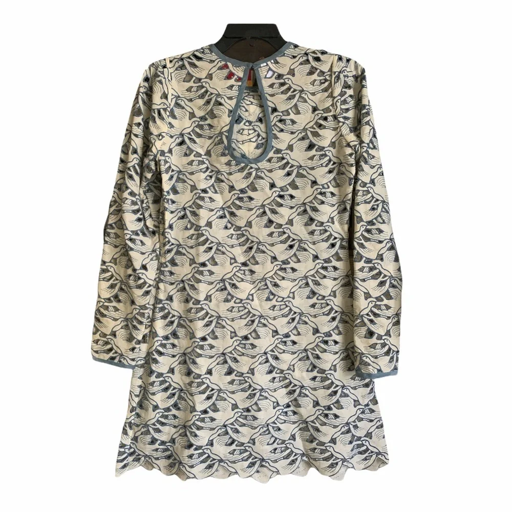 Sretsis rodarte Embroidered 60s vintage Cut Out lace Bird Dress xs babydoll 2 0